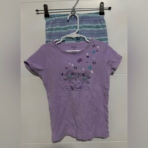 🎁Pekkle Girls Pajama Short Sleeve Shirt & Shorts Set- Size 7/8🎁